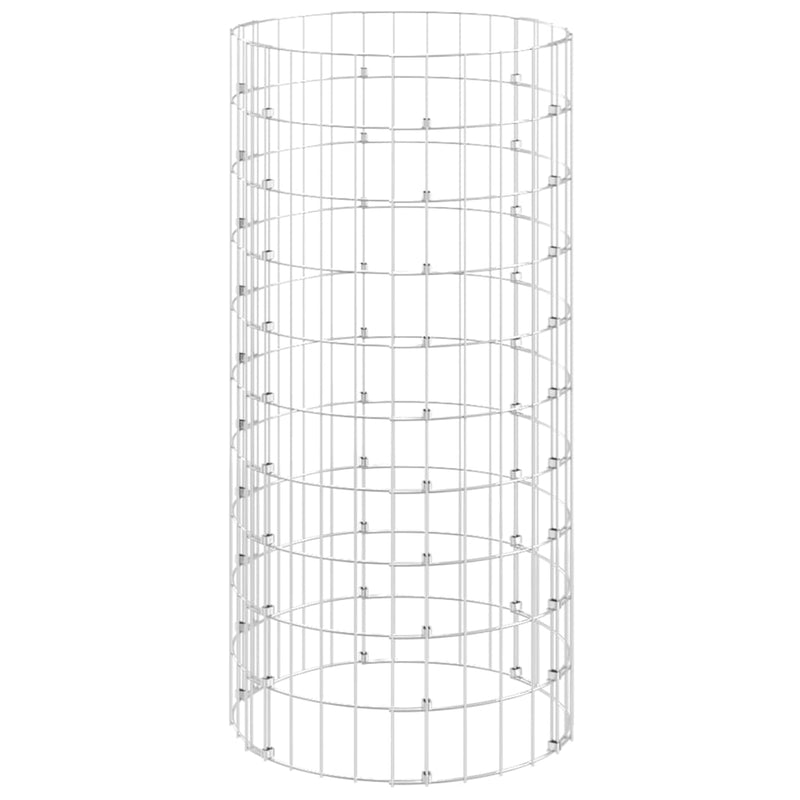 Load image into Gallery viewer, Vidaxl gabion paal rond ø50x100 cm gegalvaniseerd staal
