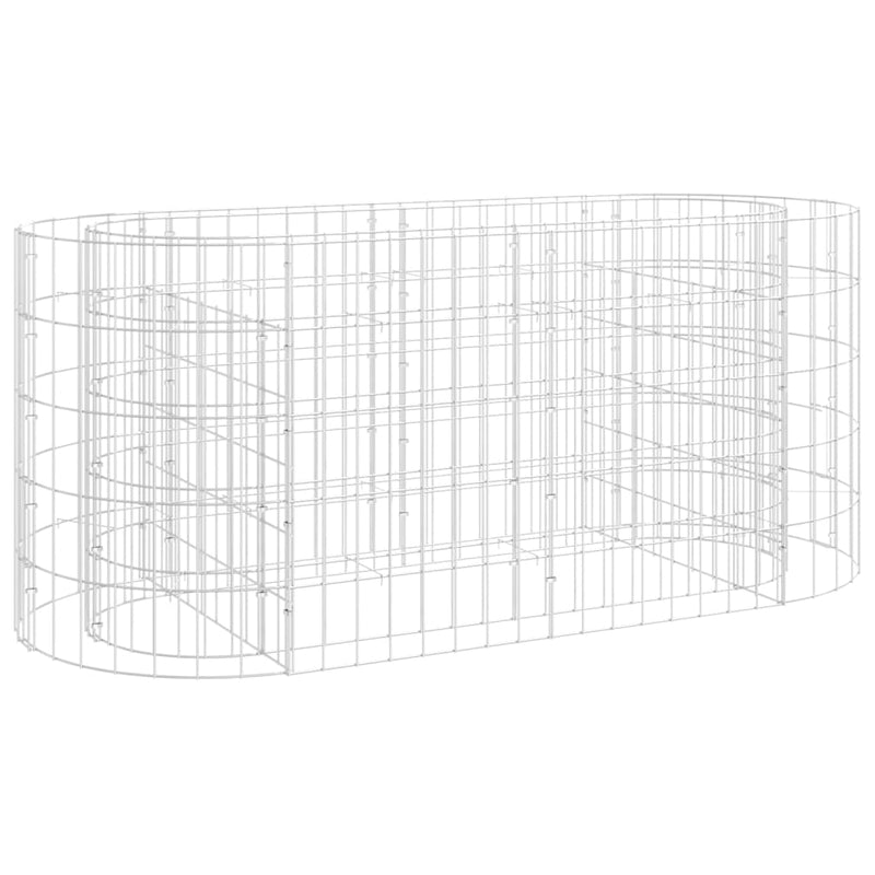 Load image into Gallery viewer, Vidaxl gabion plantenbak verhoogd 120x50x50 cm gegalvaniseerd ijzer

