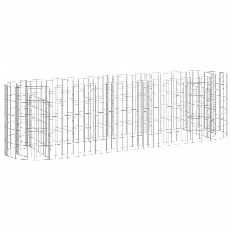 Load image into Gallery viewer, Vidaxl gabion plantenbak verhoogd 190x50x50 cm gegalvaniseerd ijzer
