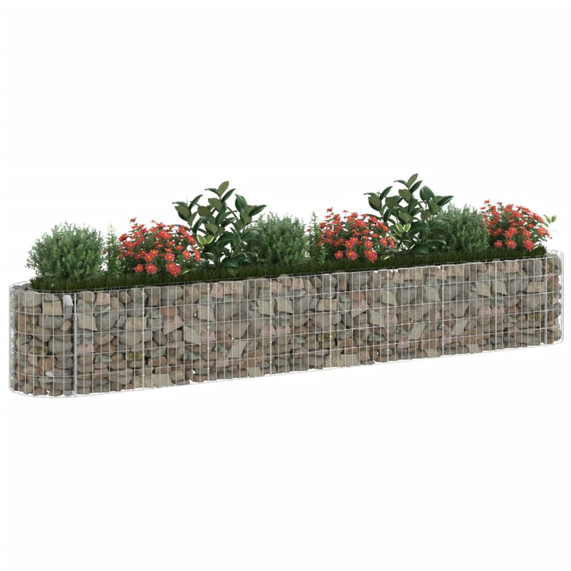 Load image into Gallery viewer, VidaXL Gabion plantenbak verhoogd 330x50x50 cm gegalvaniseerd ijzer
