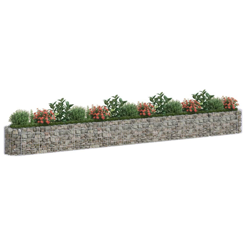 Load image into Gallery viewer, VidaXL Gabion plantenbak verhoogd 540x50x50 cm gegalvaniseerd ijzer
