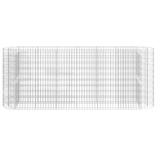 VidaXL Gabion plantenbak verhoogd 260x50x100 cm gegalvaniseerd ijzer