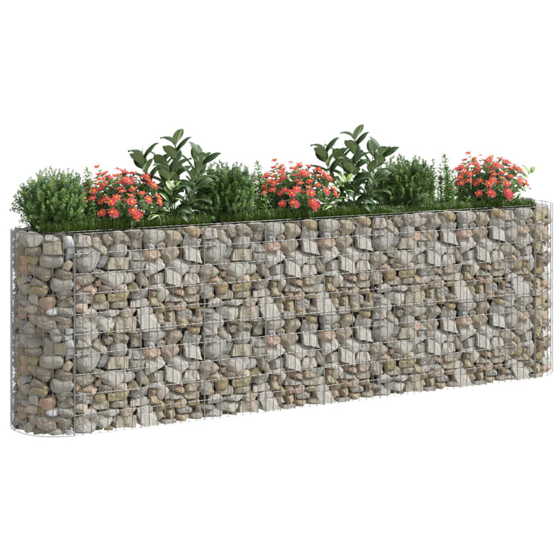 Load image into Gallery viewer, VidaXL Gabion plantenbak verhoogd 330x50x100 cm gegalvaniseerd ijzer
