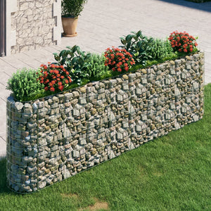 VidaXL Gabion plantenbak verhoogd 330x50x100 cm gegalvaniseerd ijzer