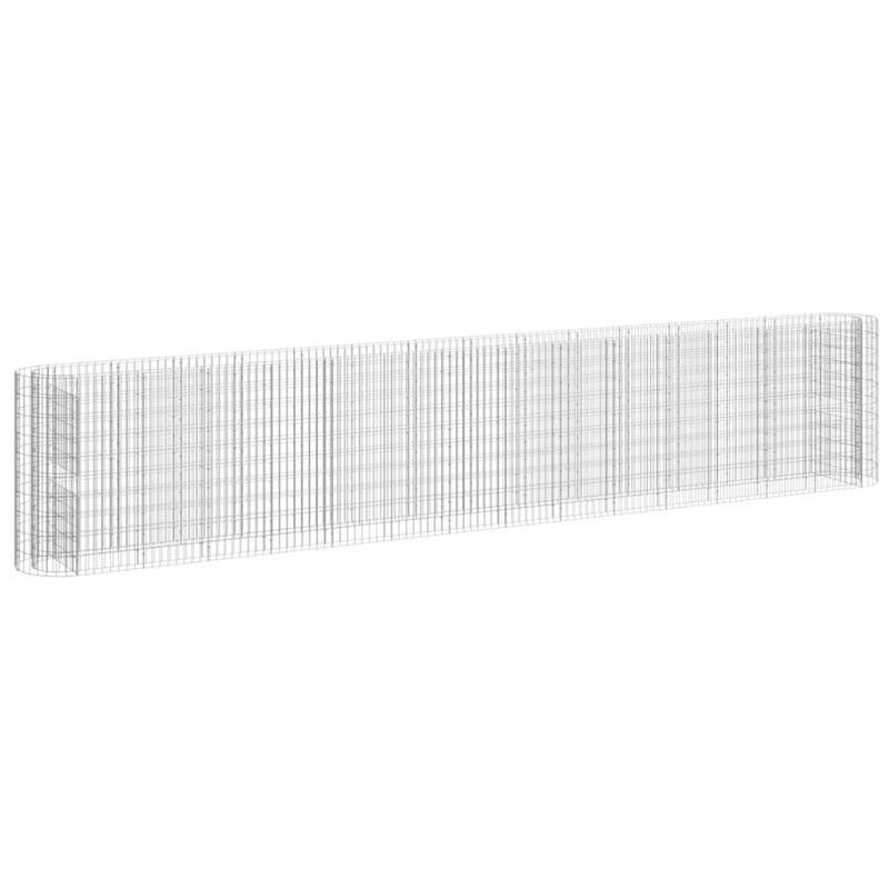 Load image into Gallery viewer, VidaXL Gabion plantenbak verhoogd 540x50x100 cm gegalvaniseerd ijzer
