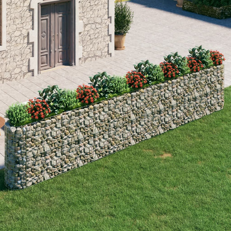 Load image into Gallery viewer, VidaXL Gabion plantenbak verhoogd 540x50x100 cm gegalvaniseerd ijzer
