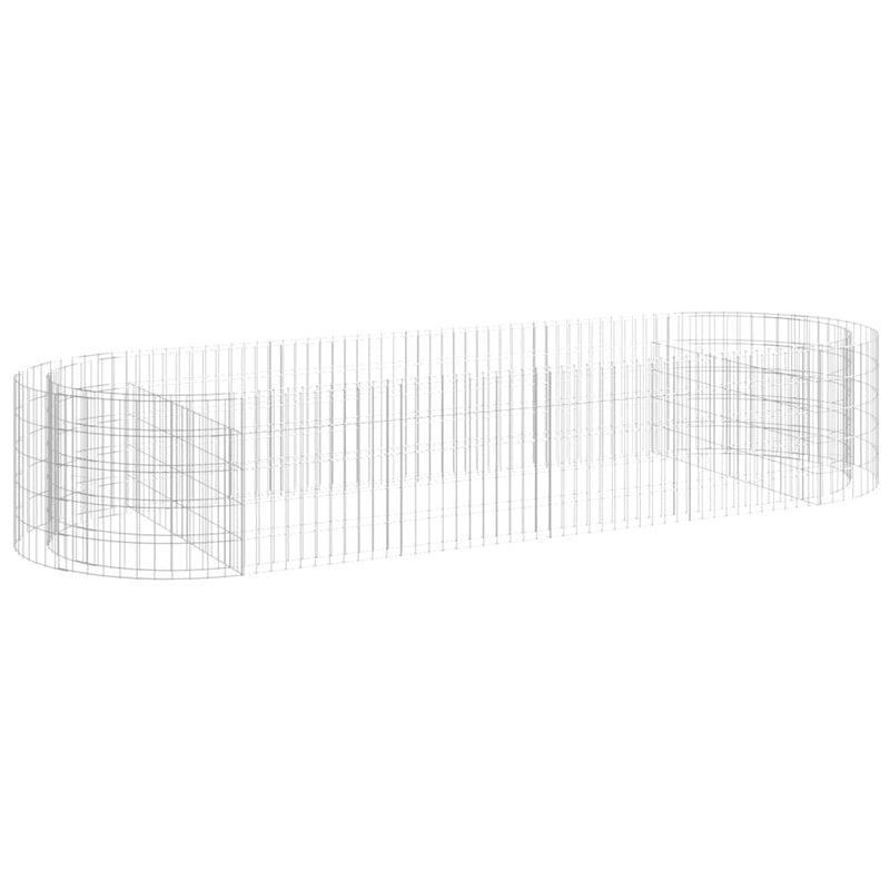 Load image into Gallery viewer, Vidaxl gabion plantenbak verhoogd 300x100x50 cm gegalvaniseerd ijzer
