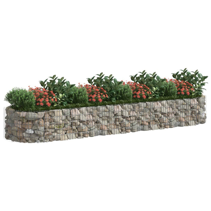 Load image into Gallery viewer, Vidaxl gabion plantenbak verhoogd 400x100x50 cm gegalvaniseerd ijzer
