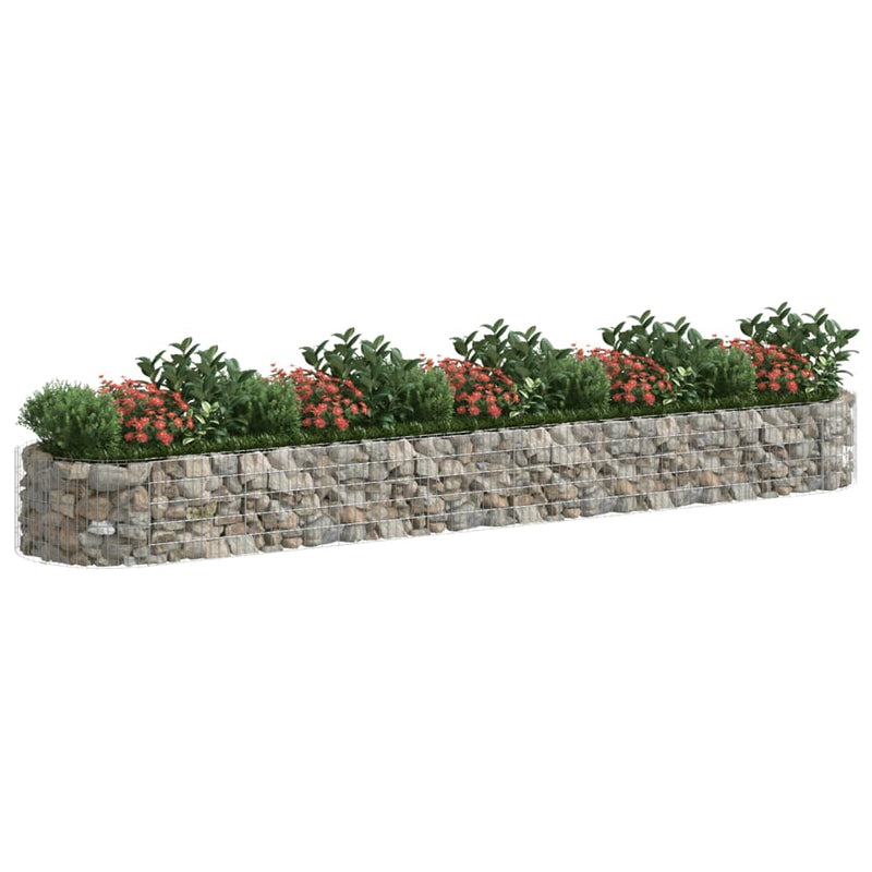 Load image into Gallery viewer, VidaXL Gabion plantenbak verhoogd 500x100x50 cm gegalvaniseerd ijzer
