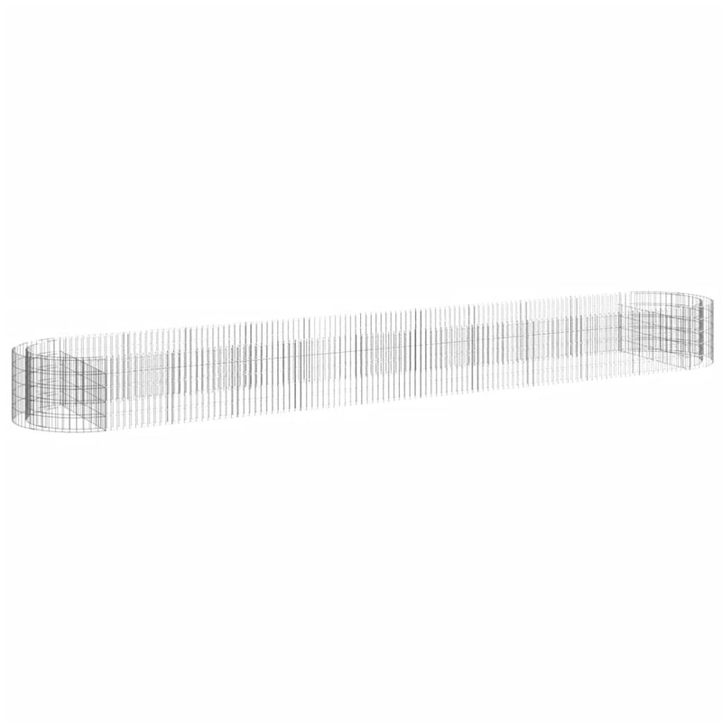 Load image into Gallery viewer, VidaXL Gabion plantenbak verhoogd 600x100x50 cm gegalvaniseerd ijzer
