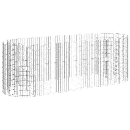 VidaXL Gabion plantenbak verhoogd 300x100x100 cm gegalvaniseerd ijzer