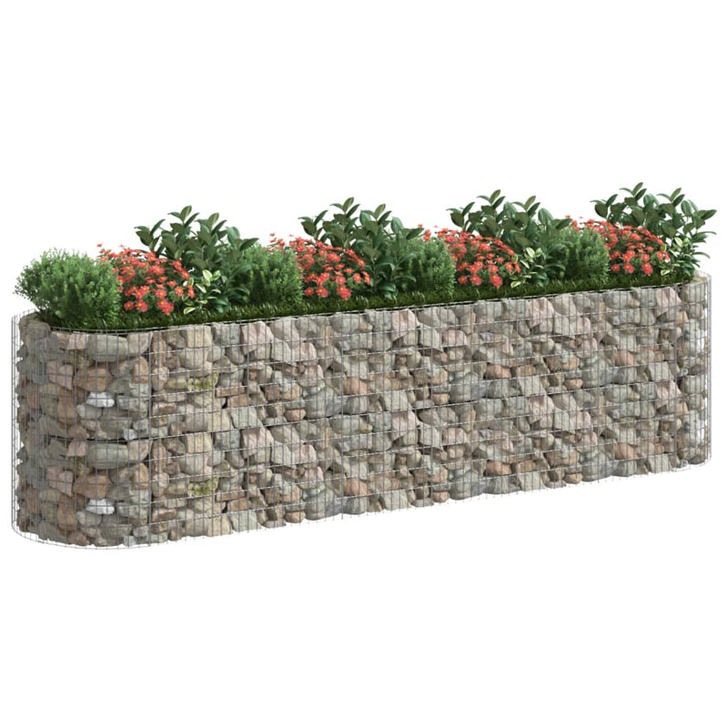 Load image into Gallery viewer, VidaXL Gabion plantenbak verhoogd 400x100x100 cm gegalvaniseerd ijzer
