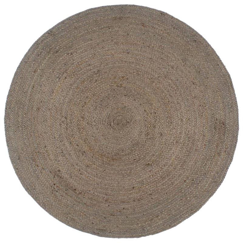 Load image into Gallery viewer, Vidaxl vloerkleed handgemaakt rond 180 cm jute grijs
