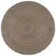 Vidaxl vloerkleed handgemaakt rond 180 cm jute grijs