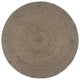 Vidaxl vloerkleed handgemaakt rond 240 cm jute grijs