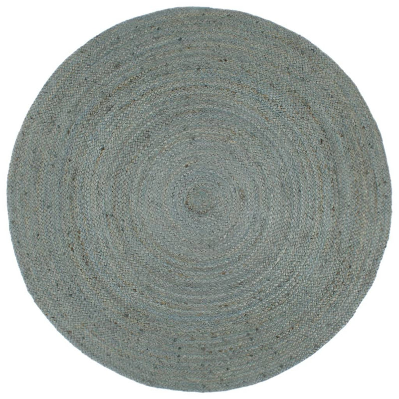 Load image into Gallery viewer, Vidaxl vloerkleed handgemaakt rond 180 cm jute olijfgroen
