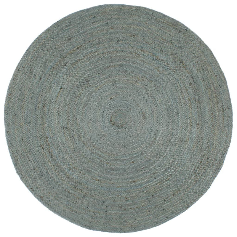Load image into Gallery viewer, Vidaxl vloerkleed handgemaakt rond 240 cm jute olijfgroen
