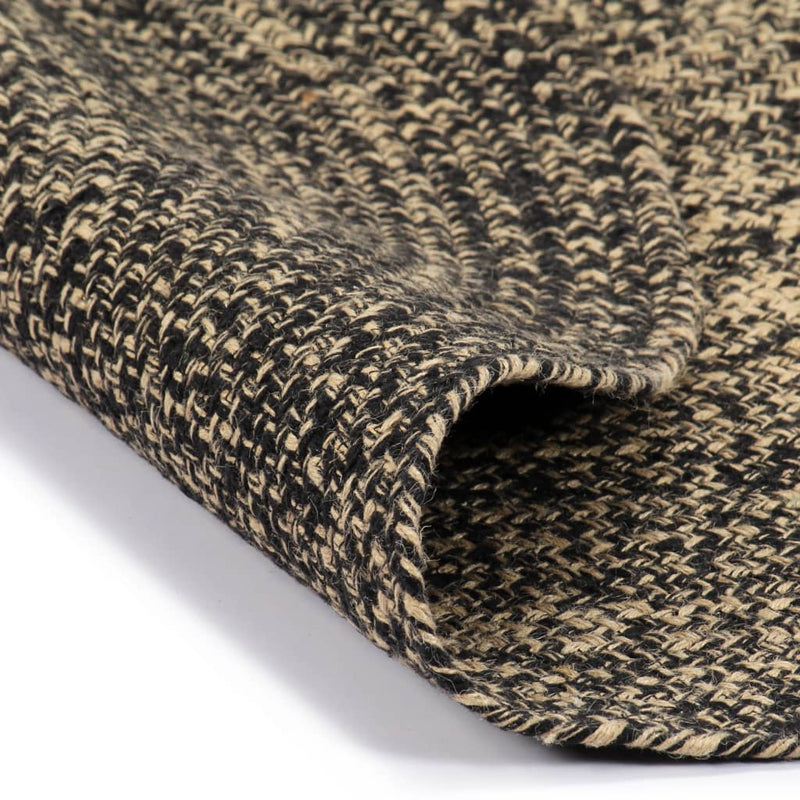Load image into Gallery viewer, Vidaxl vloerkleed handgemaakt 210 cm jute zwart en bruin
