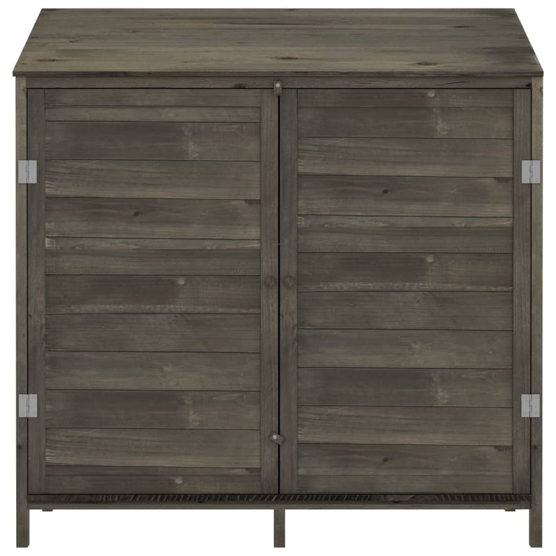 Load image into Gallery viewer, Vidaxl tuinschuur 102x52x112 cm massief vurenhout antracietkleurig
