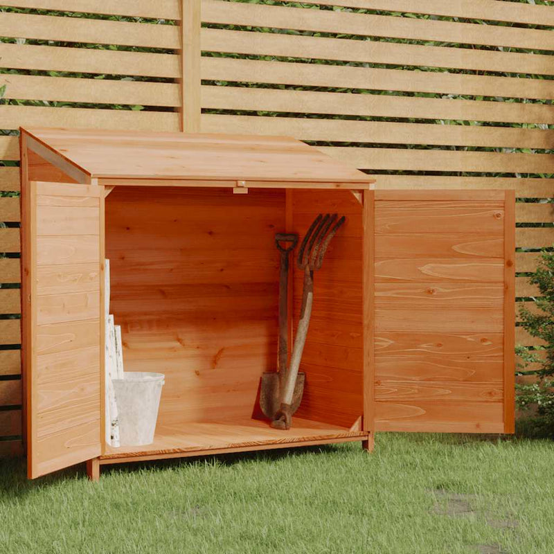 Load image into Gallery viewer, Vidaxl tuinschuur 102x52x112 cm massief vurenhout bruin
