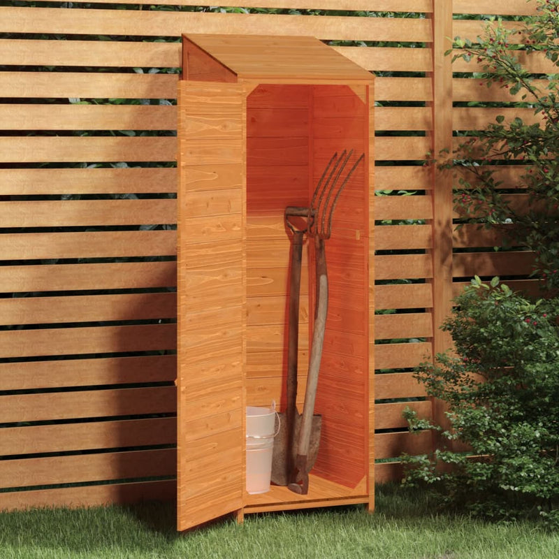 Load image into Gallery viewer, Vidaxl tuinschuur 55x52x174,5 cm massief vurenhout bruin
