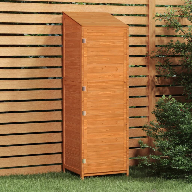 Load image into Gallery viewer, Vidaxl tuinschuur 55x52x174,5 cm massief vurenhout bruin
