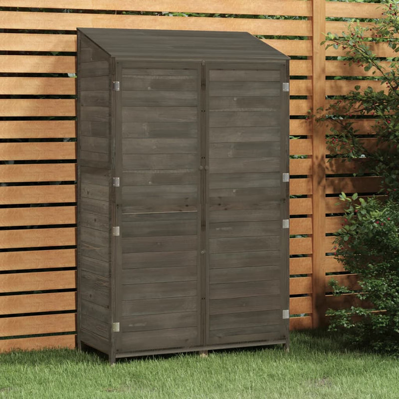 Load image into Gallery viewer, Vidaxl tuinschuur 102x52x174,5 cm massief vurenhout antracietkleurig
