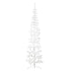 Vidaxl kunstkerstboom half met standaard smal 210 cm wit