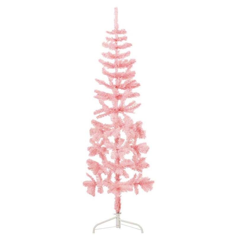 Load image into Gallery viewer, Vidaxl kunstkerstboom half met standaard smal 150 cm roze
