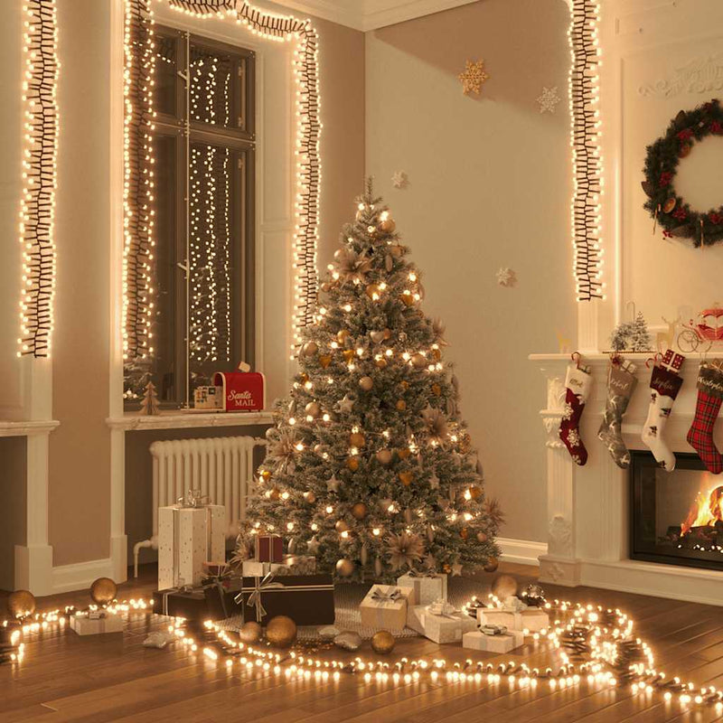 Load image into Gallery viewer, Vidaxl lichtslinger cluster met 1000 led's warmwit 11 m pvc
