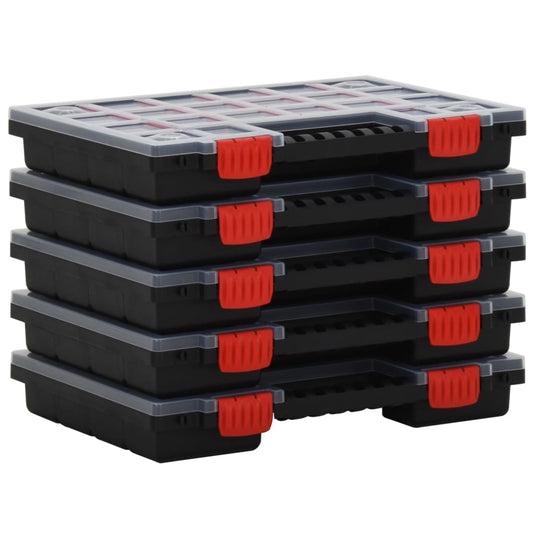 Vidaxl assortimentsdozen 5 st 34,5x25x5 cm polypropeen