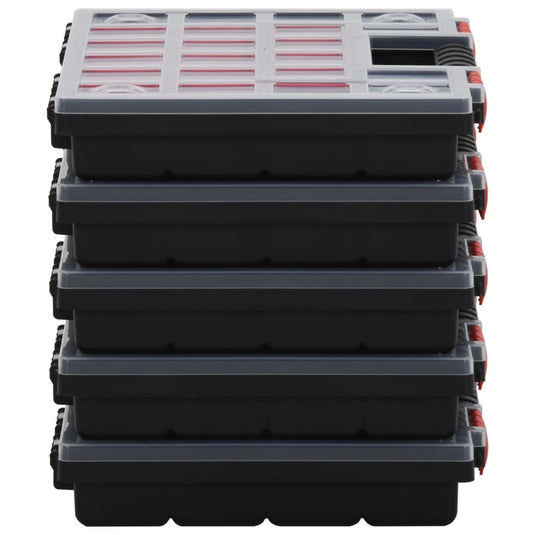 Vidaxl assortimentsdozen 5 st 34,5x25x5 cm polypropeen