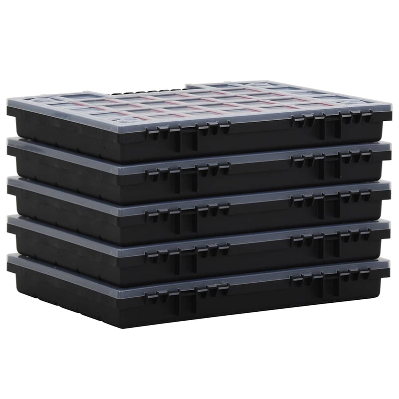 Afbeelding laden in galerijviewer, Vidaxl assortimentsdozen 5 st 40x30x5 cm polypropeen
