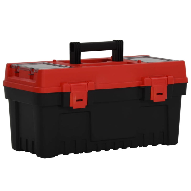 Load image into Gallery viewer, Vidaxl 2 st gereedschapskisten polypropeen zwart en rood
