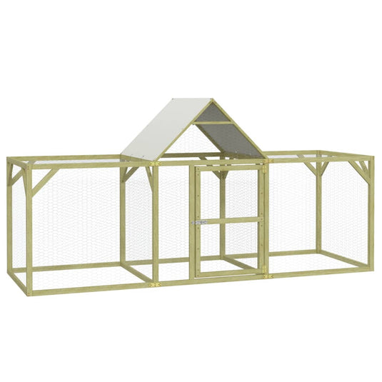 VidaXL Kippenhok 300x100x150 cm geïmpregneerd massief grenenhout