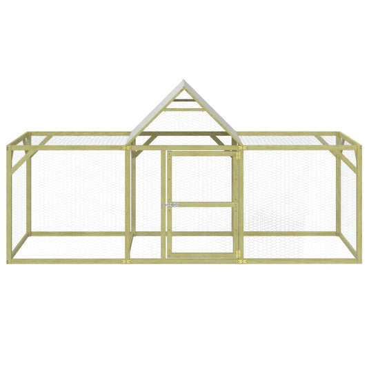 VidaXL Kippenhok 300x100x150 cm geïmpregneerd massief grenenhout
