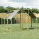 VidaXL Kippenhok 268x300x190 cm geïmpregneerd massief grenenhout
