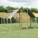 VidaXL Kippenhok 268x400x190 cm geïmpregneerd massief grenenhout