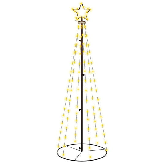 Vidaxl kegelkerstboom 108 led's 70x180 cm warmwit