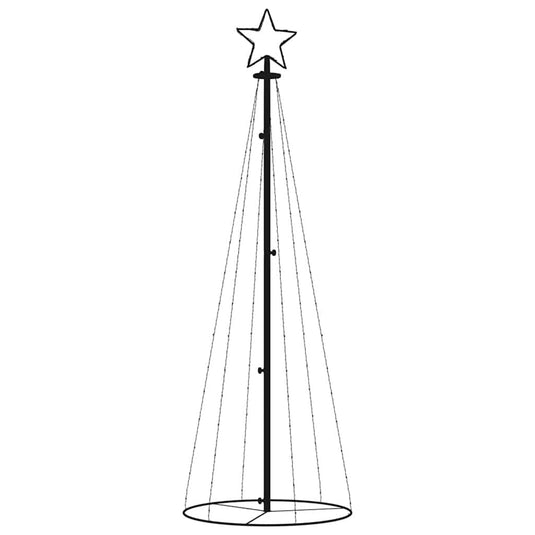 Vidaxl kegelkerstboom 108 led's 70x180 cm warmwit