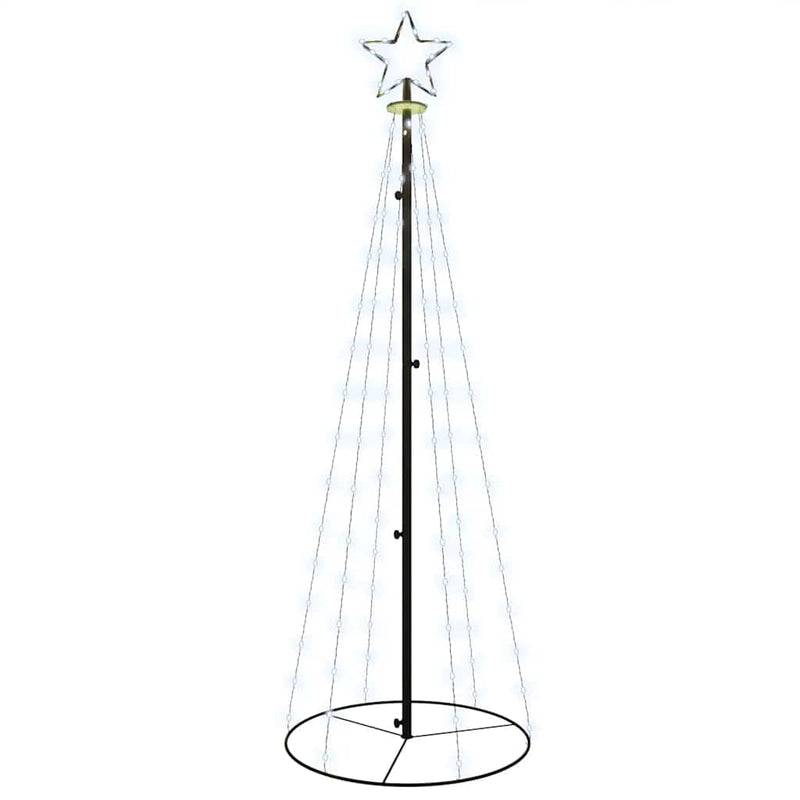Load image into Gallery viewer, Vidaxl kegelkerstboom 108 led's 70x180 cm koudwit
