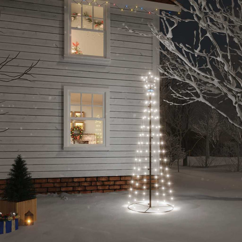 Load image into Gallery viewer, Vidaxl kegelkerstboom 108 led's 70x180 cm koudwit
