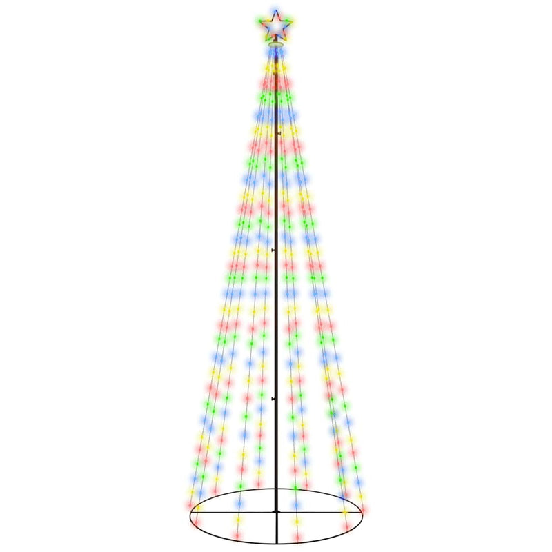 Chargez l'image dans la visionneuse de la galerie, Vidaxl kegelkerstboom 310 led's 100x300 cm meerkleurig
