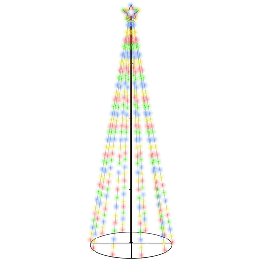 Vidaxl kegelkerstboom 310 led's 100x300 cm meerkleurig