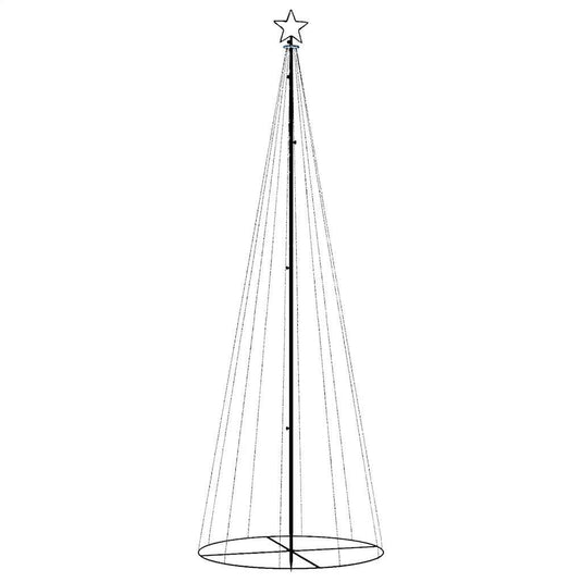 Vidaxl kegelkerstboom 310 led's 100x300 cm meerkleurig