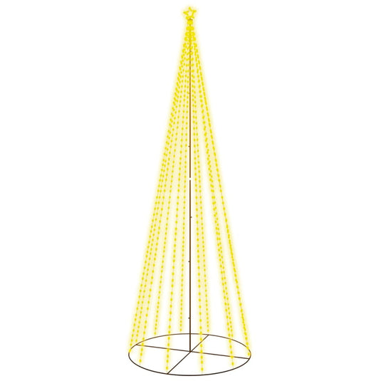 Vidaxl kegelkerstboom 732 led's warmwit 160x500 cm