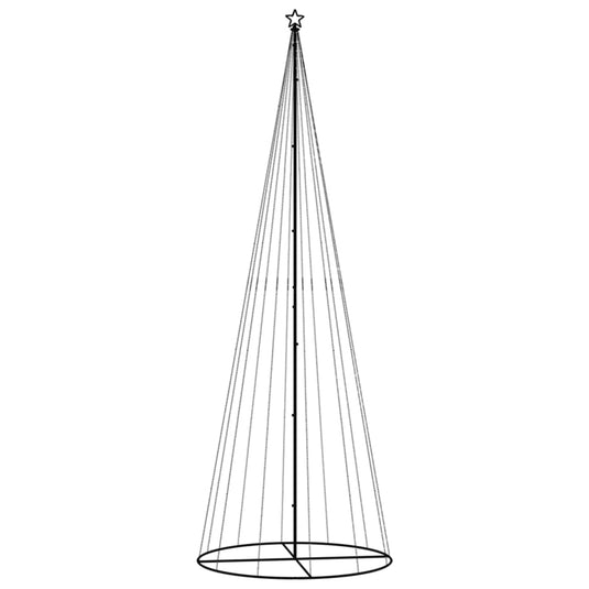 Vidaxl kegelkerstboom 732 led's warmwit 160x500 cm