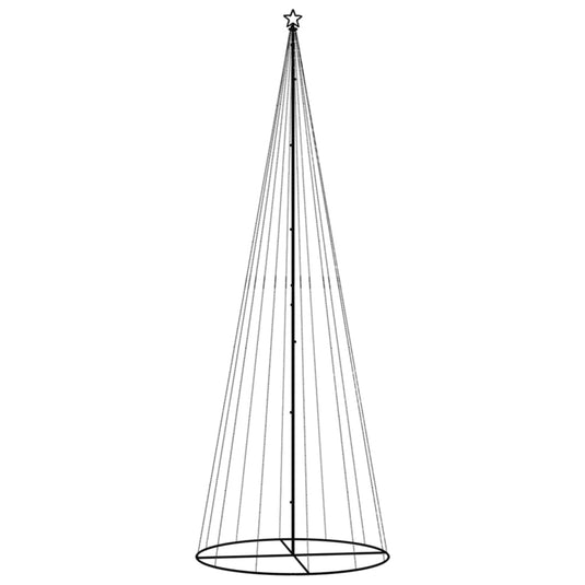 VidaXL Kegelkerstboom 732 LED's koudwit 160x500 cm