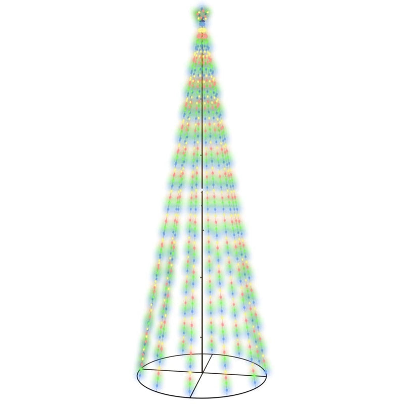 Load image into Gallery viewer, Vidaxl kegelkerstboom 732 led's meerkleurig 160x500 cm
