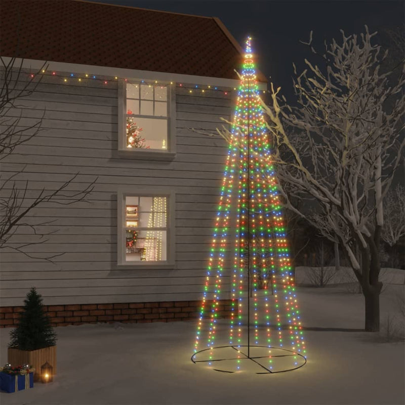 Load image into Gallery viewer, Vidaxl kegelkerstboom 732 led's meerkleurig 160x500 cm
